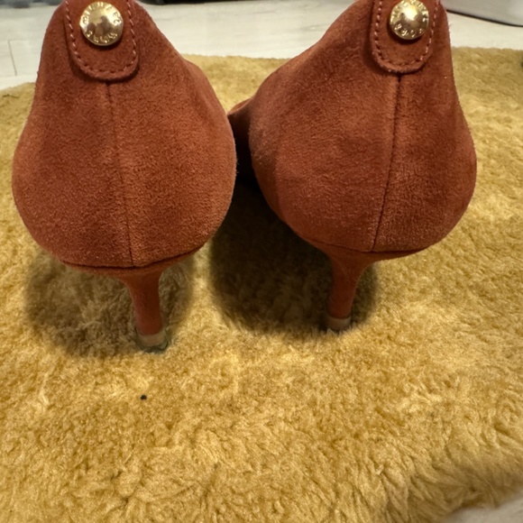 Michael Kors low pumps dark red suede leather US 8 pointed toe - Picture 4 of 7